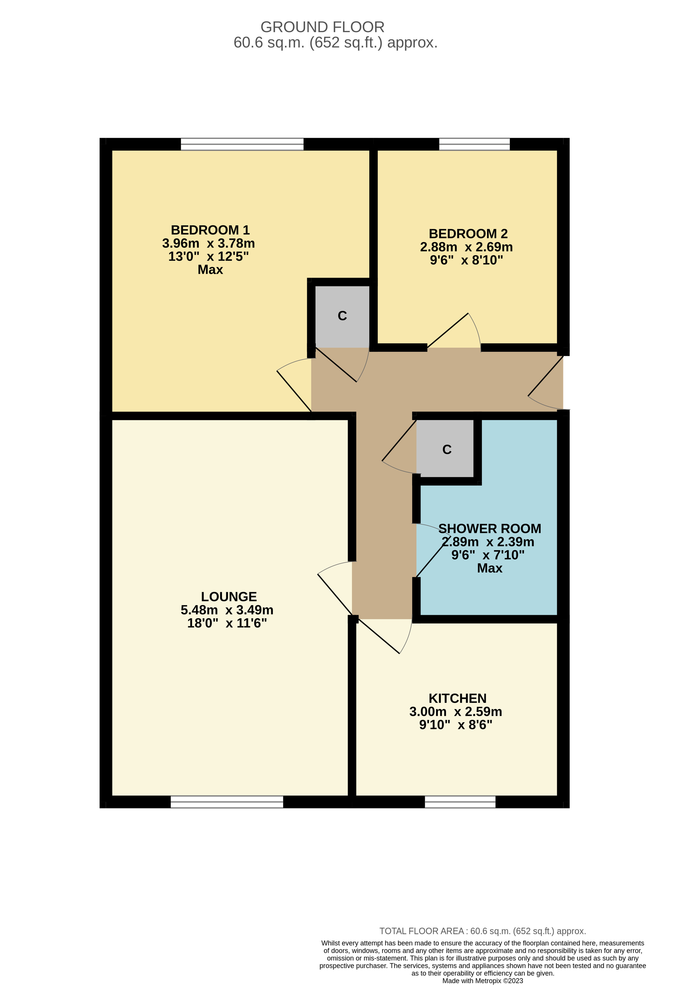 St. Crescent, Droitwich, Worcestershire WR9, 2 bedroom flat for
