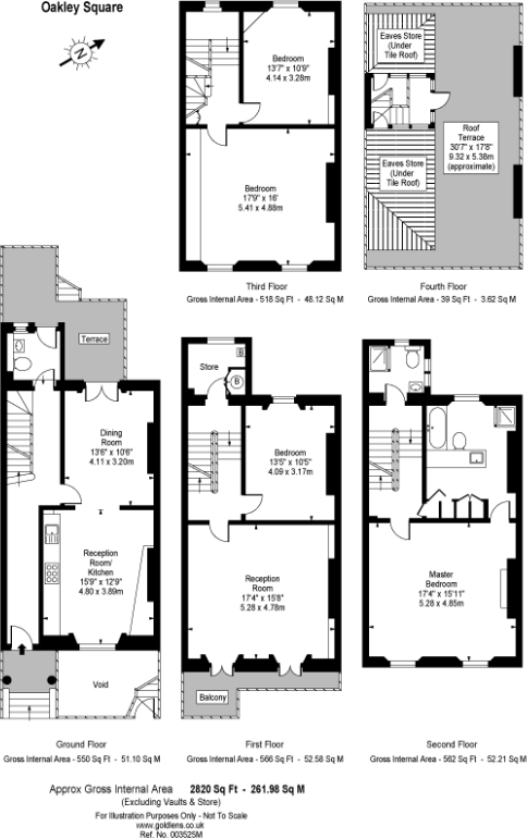 67 Oakley Square, London floorplan