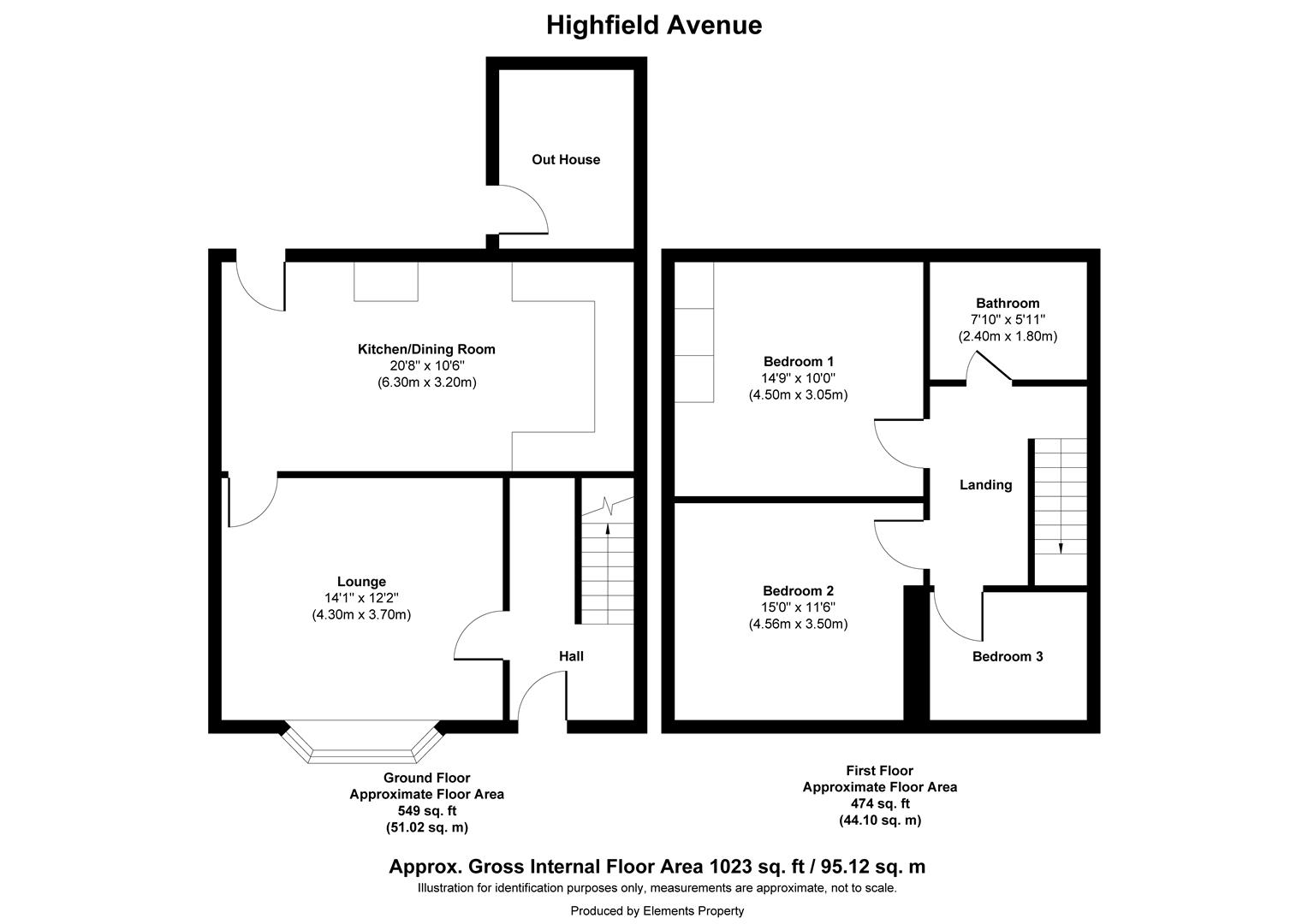 22, Highfield Avenue, Barnsley floorplan