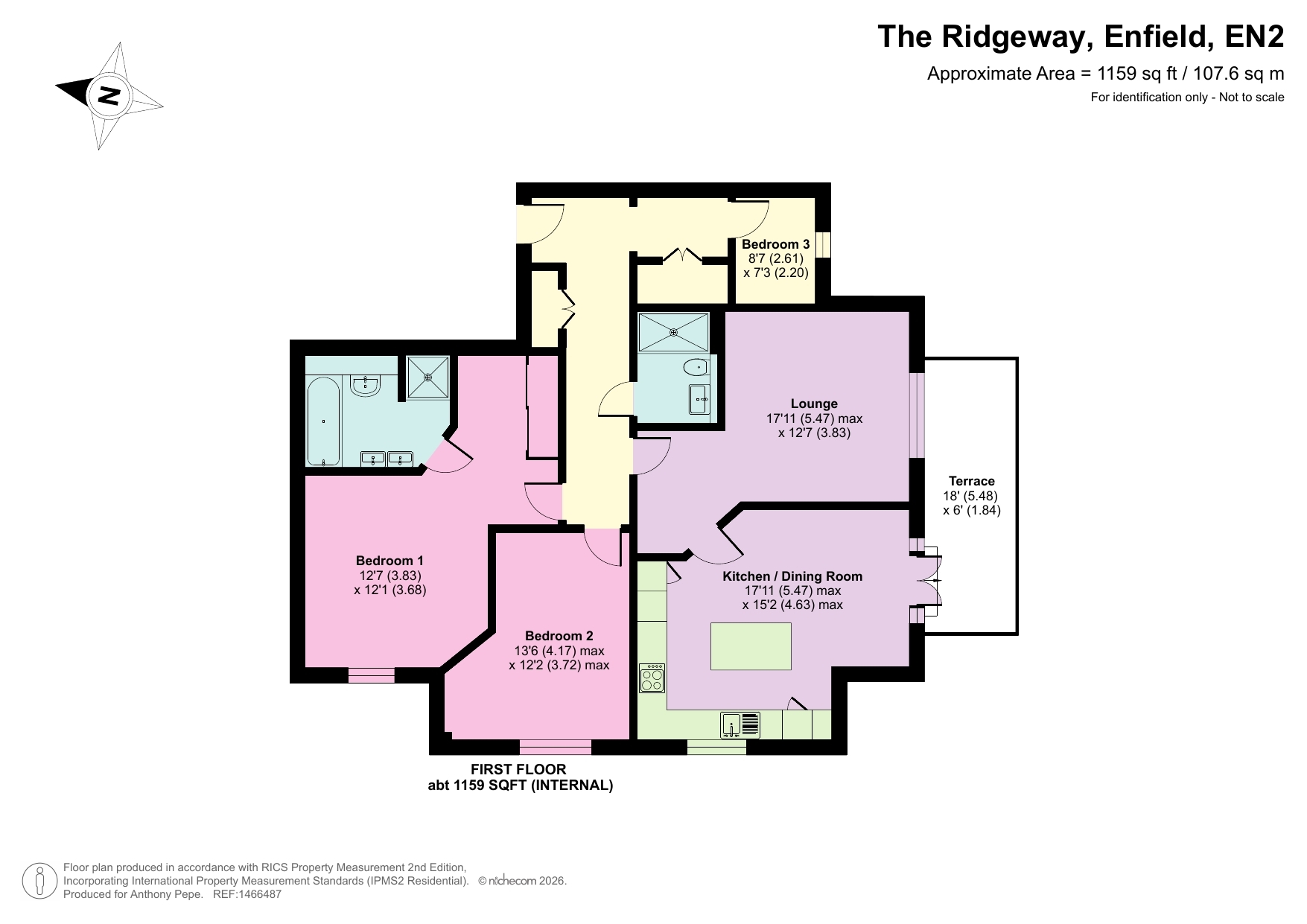 7, Williams Court, Enfield floorplan