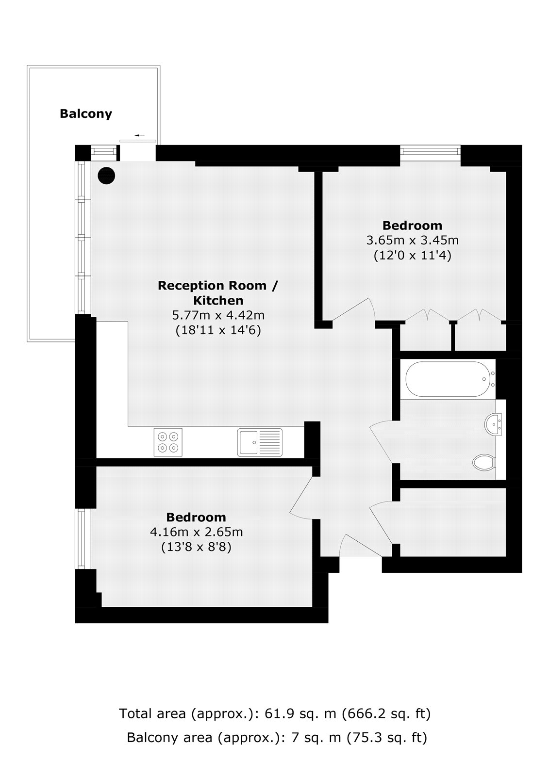 Pegler Square, London floorplan