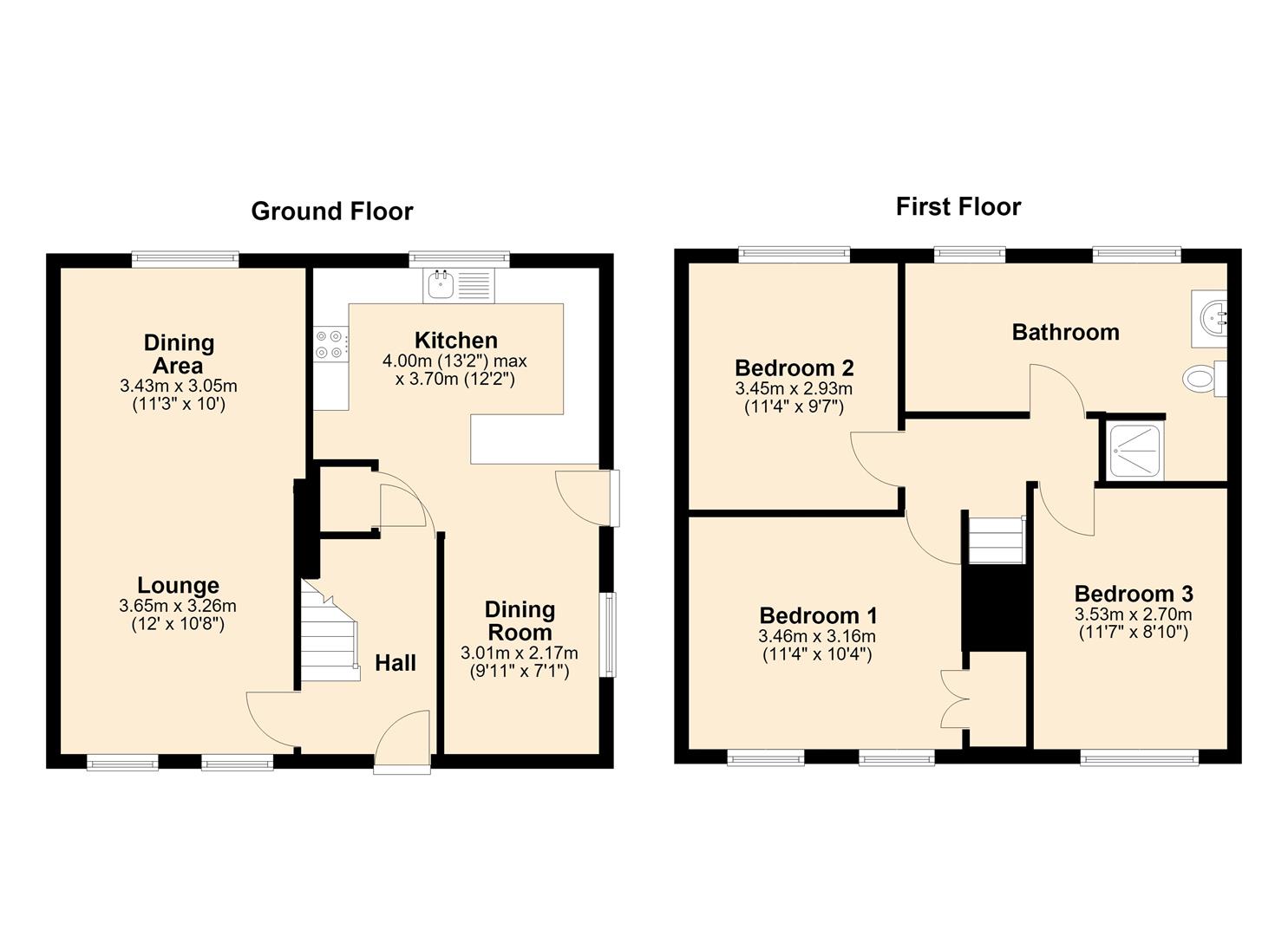 8, Hardington Close, Hull floorplan