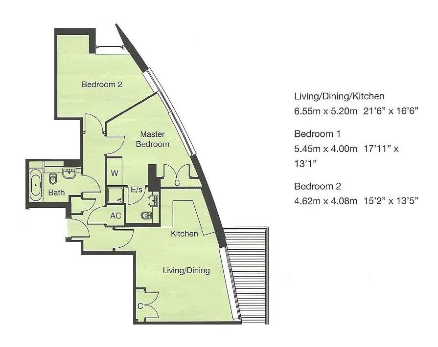 2 Bedrooms Flat to rent in Basin Approach, London E16