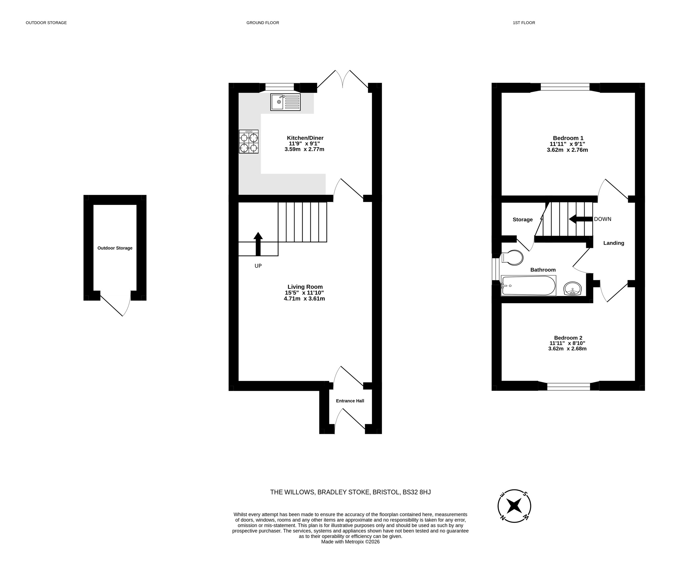 49 The Willows, Bristol floorplan