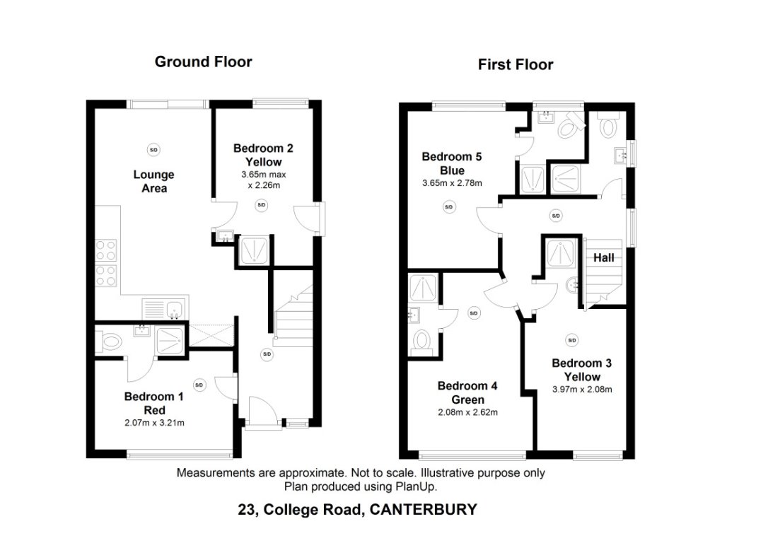 23 4, College Road - Room, Canterbury floorplan