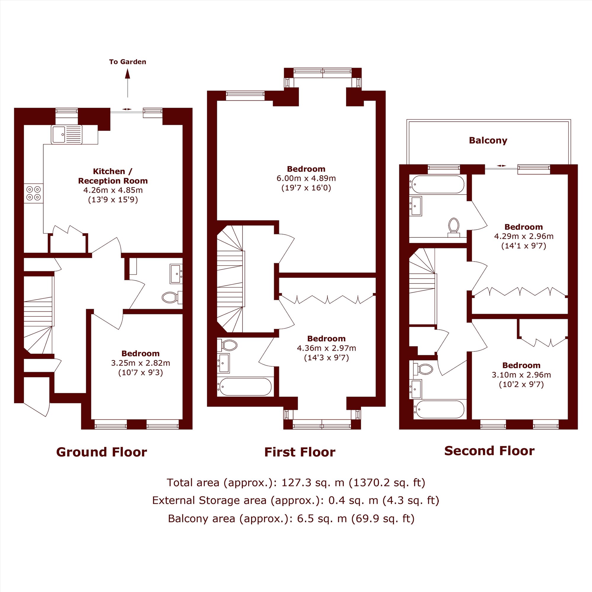 23, Redhill Street, London floorplan