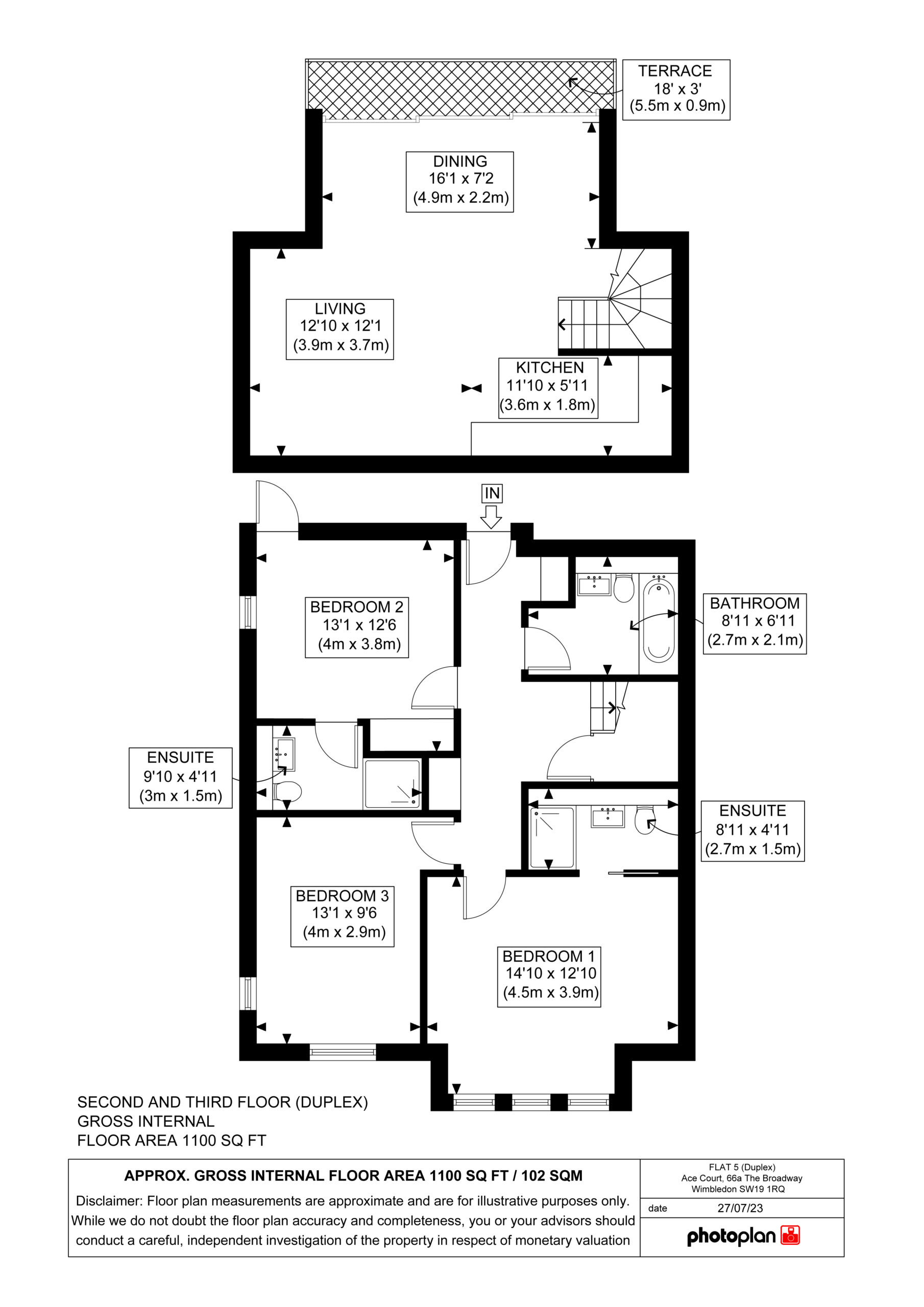 Apartment 5,, Ace Court, Wimbledon floorplan
