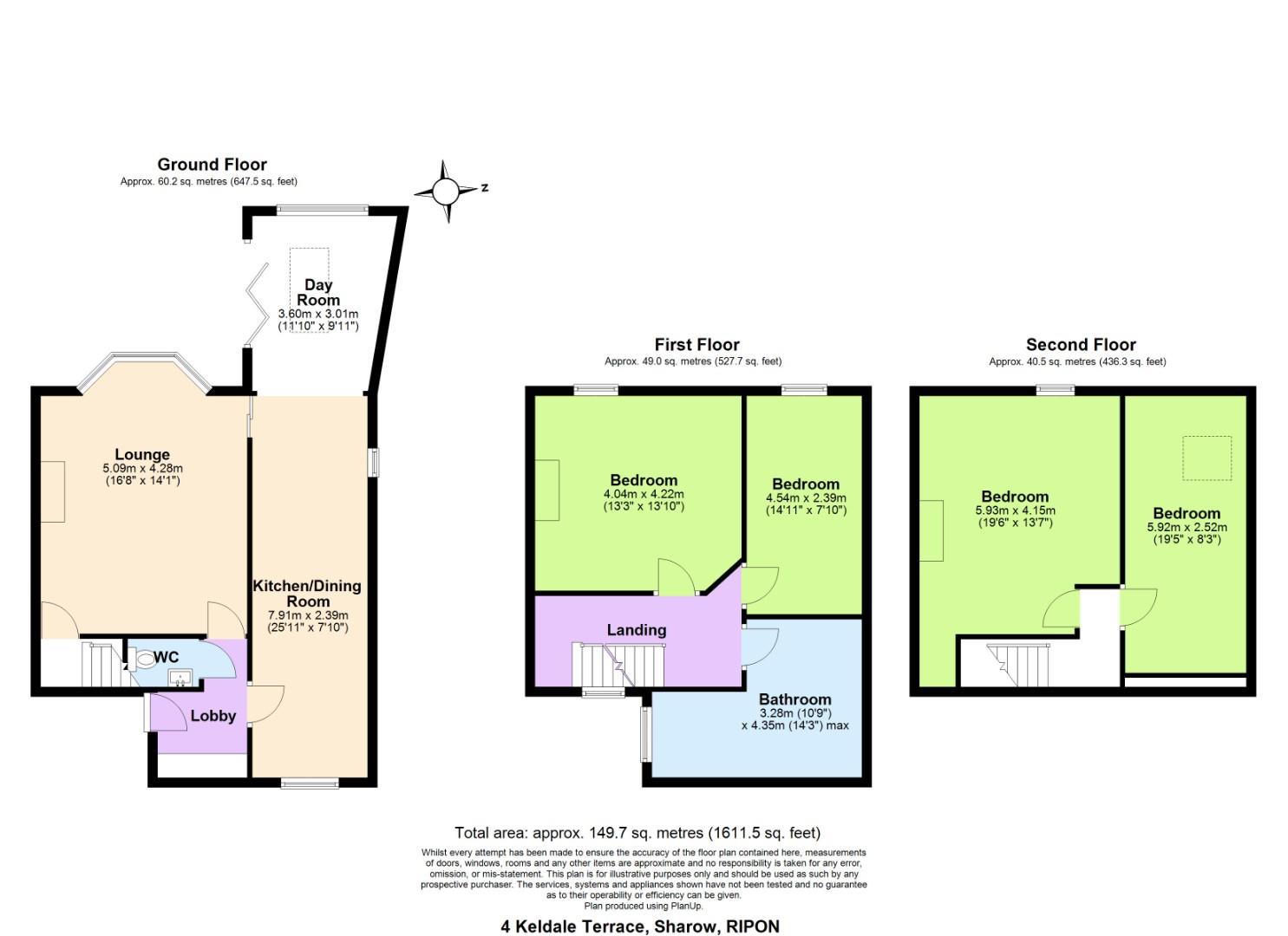 4, Keldale Terrace, Ripon floorplan