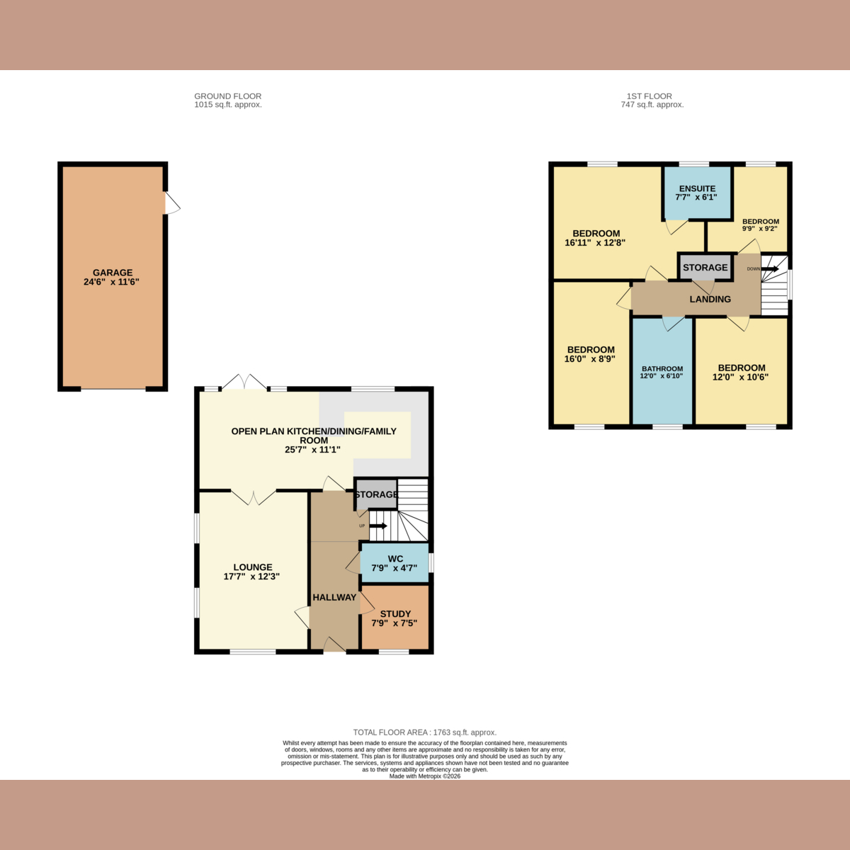 21, Carters Crescent, Rayleigh floorplan
