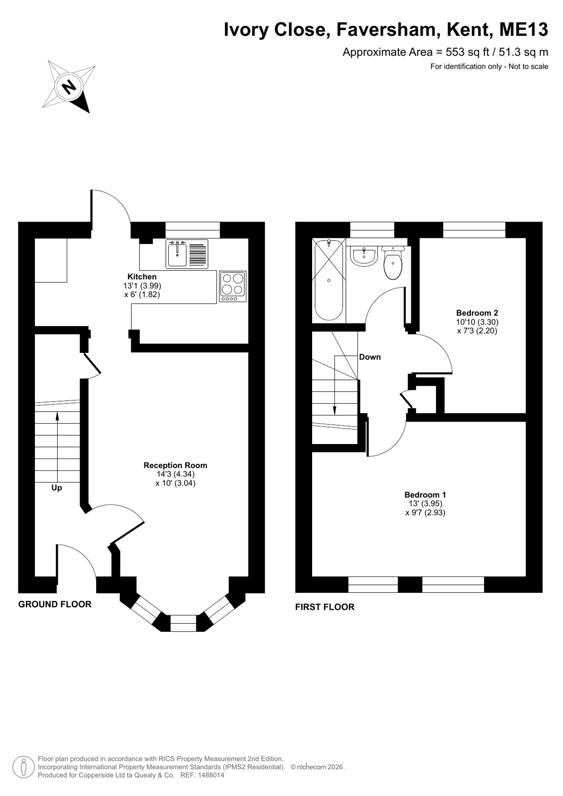 32, Ivory Close, Kent floorplan