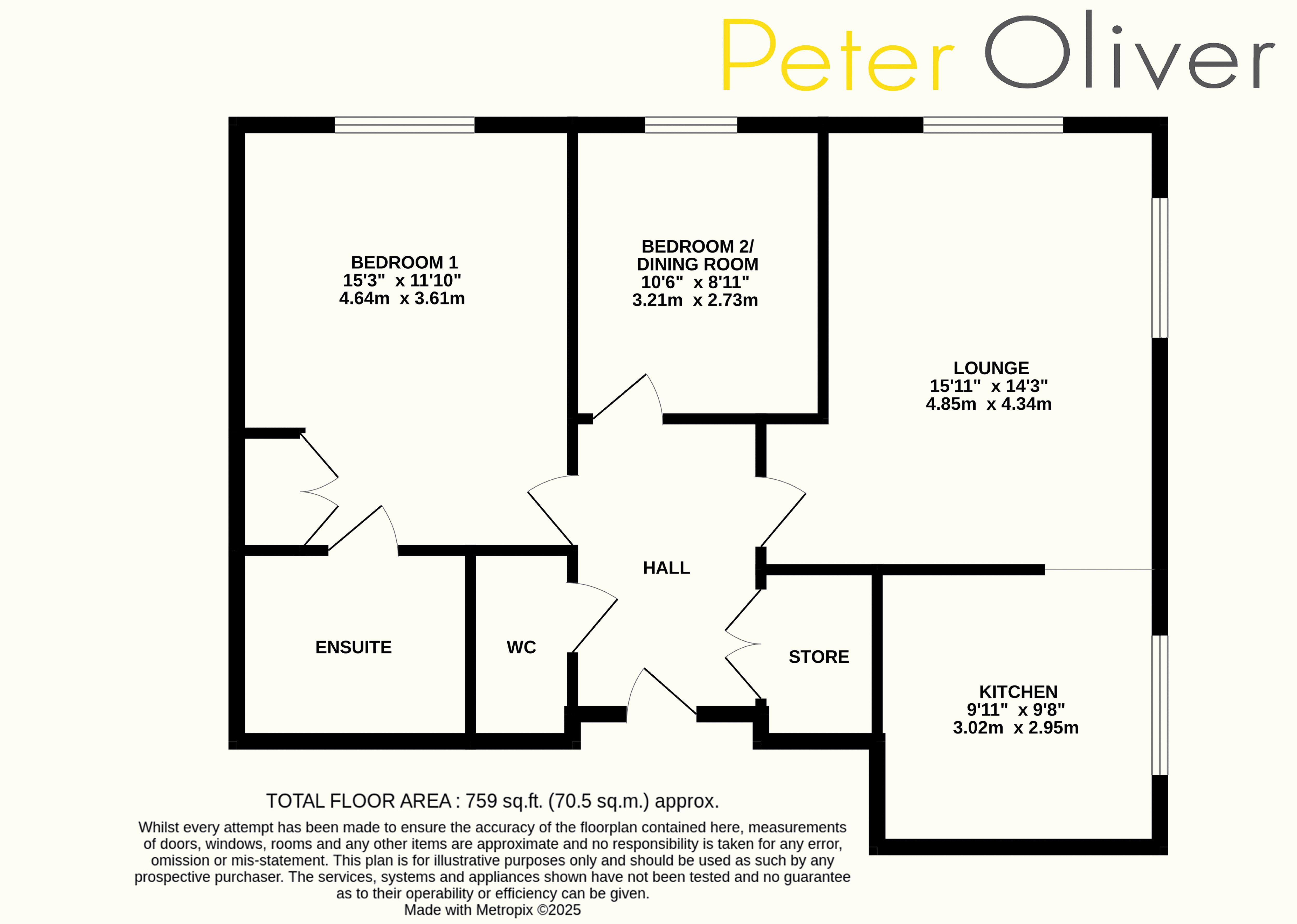 10 Hurstwood Court, Linum Lane, Uckfield floorplan
