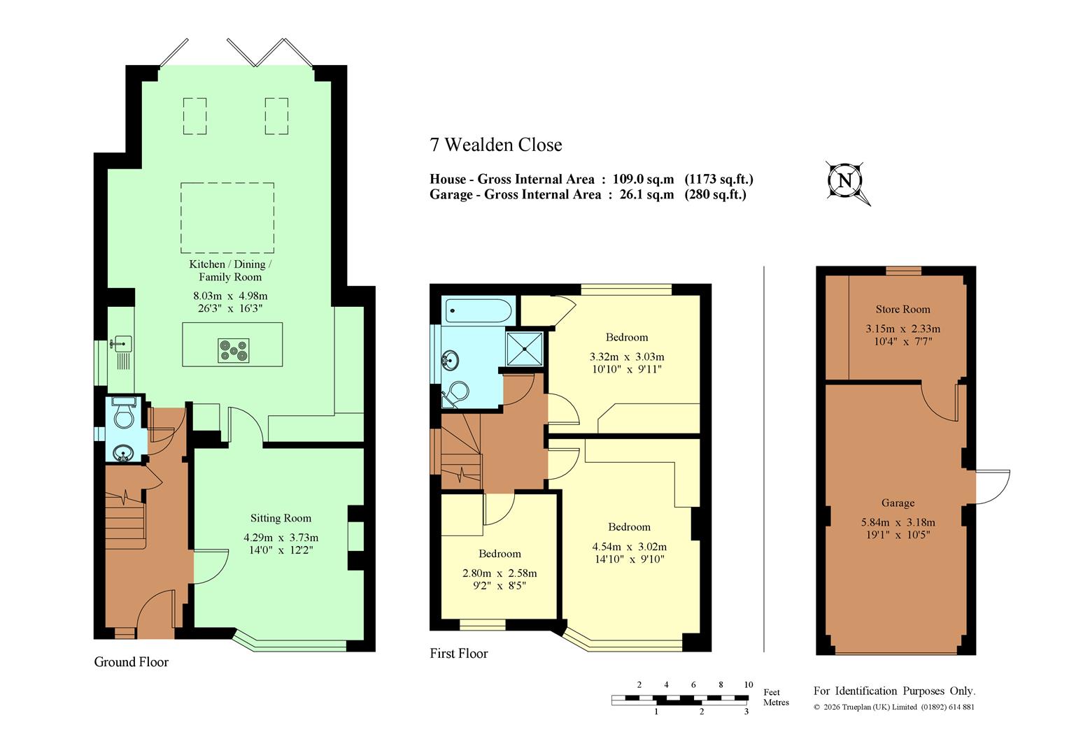 7, Wealden Close, Hildenborough Tonbridge floorplan