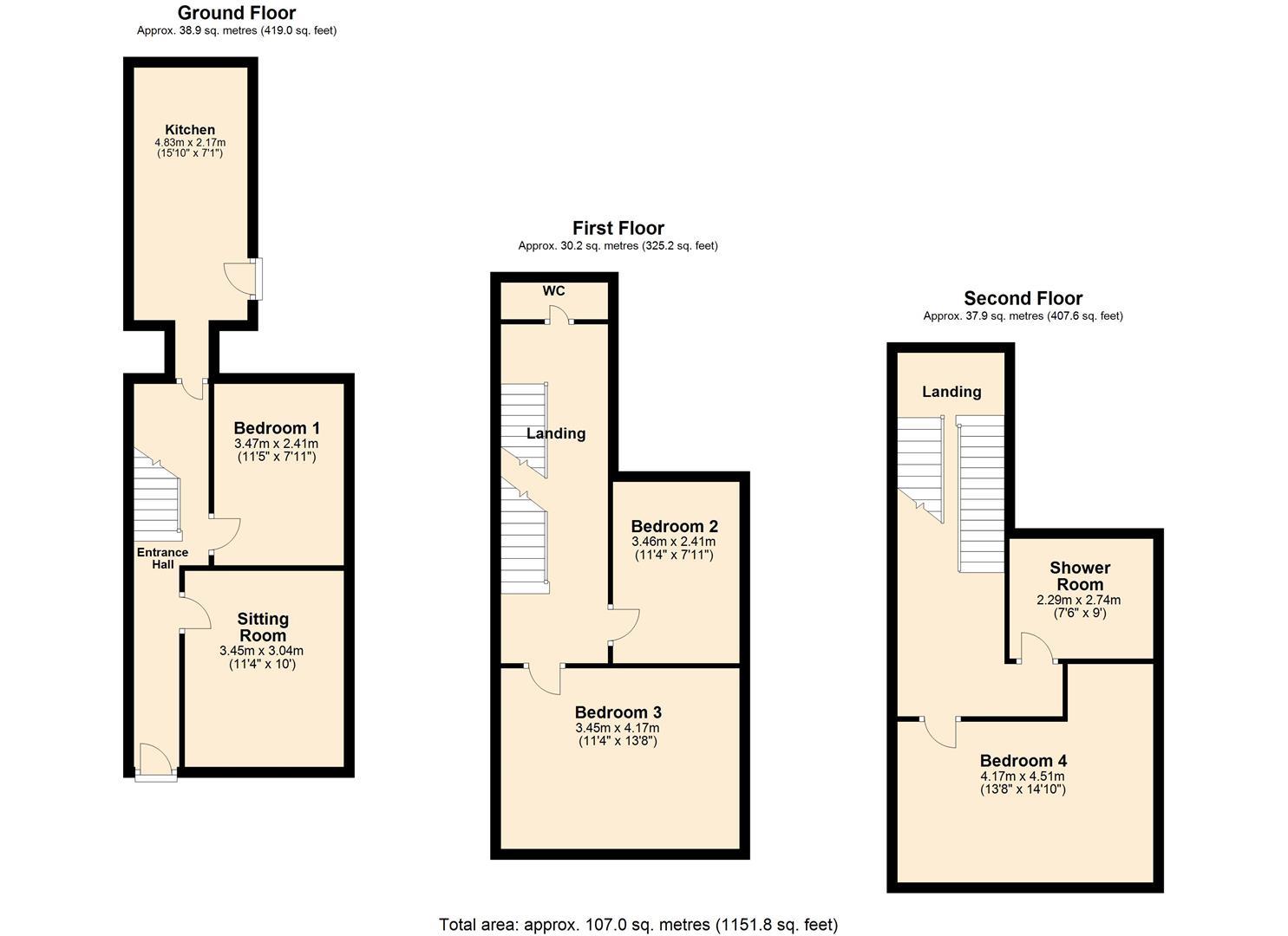 Victoria Street, Exeter floorplan