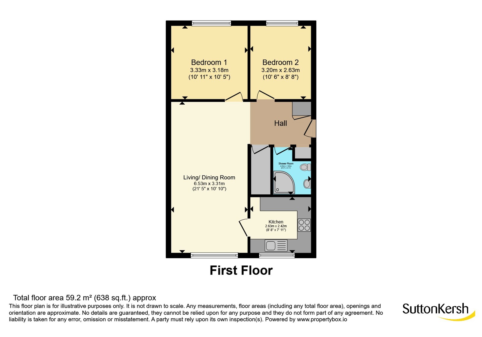 15A Derwent Court,, Troutbeck Road, Merseyside floorplan