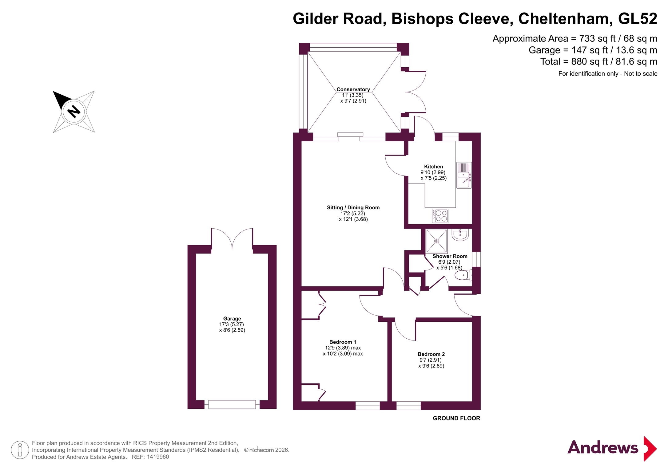 5, Gilder Road, Cheltenham floorplan