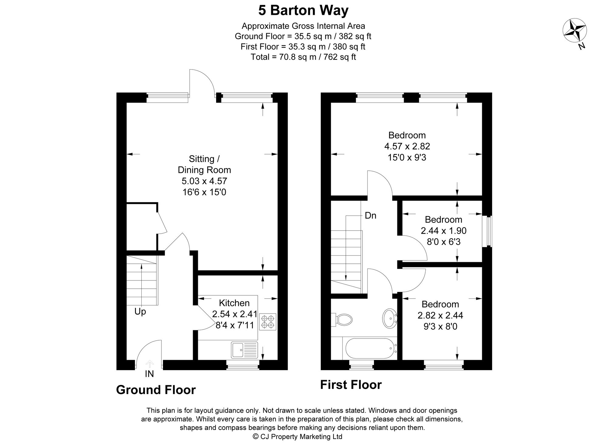 5 Barton Way, High Wycombe floorplan
