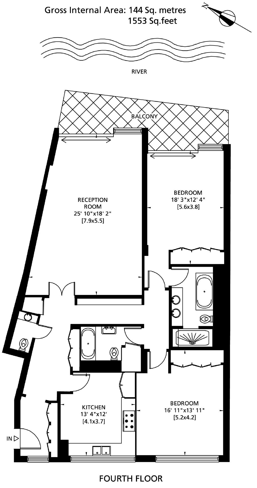 Chelsea Crescent, Chelsea Harbour, London SW10, 2 bedroom flat for sale