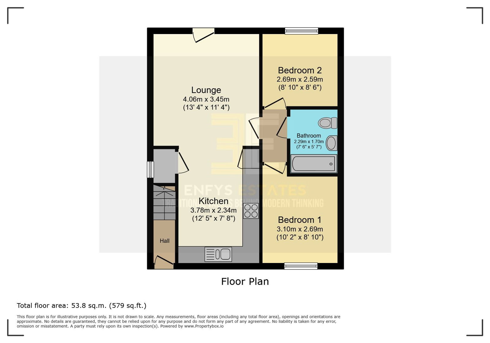 46, Dalar Aur, Llandudno Junction floorplan