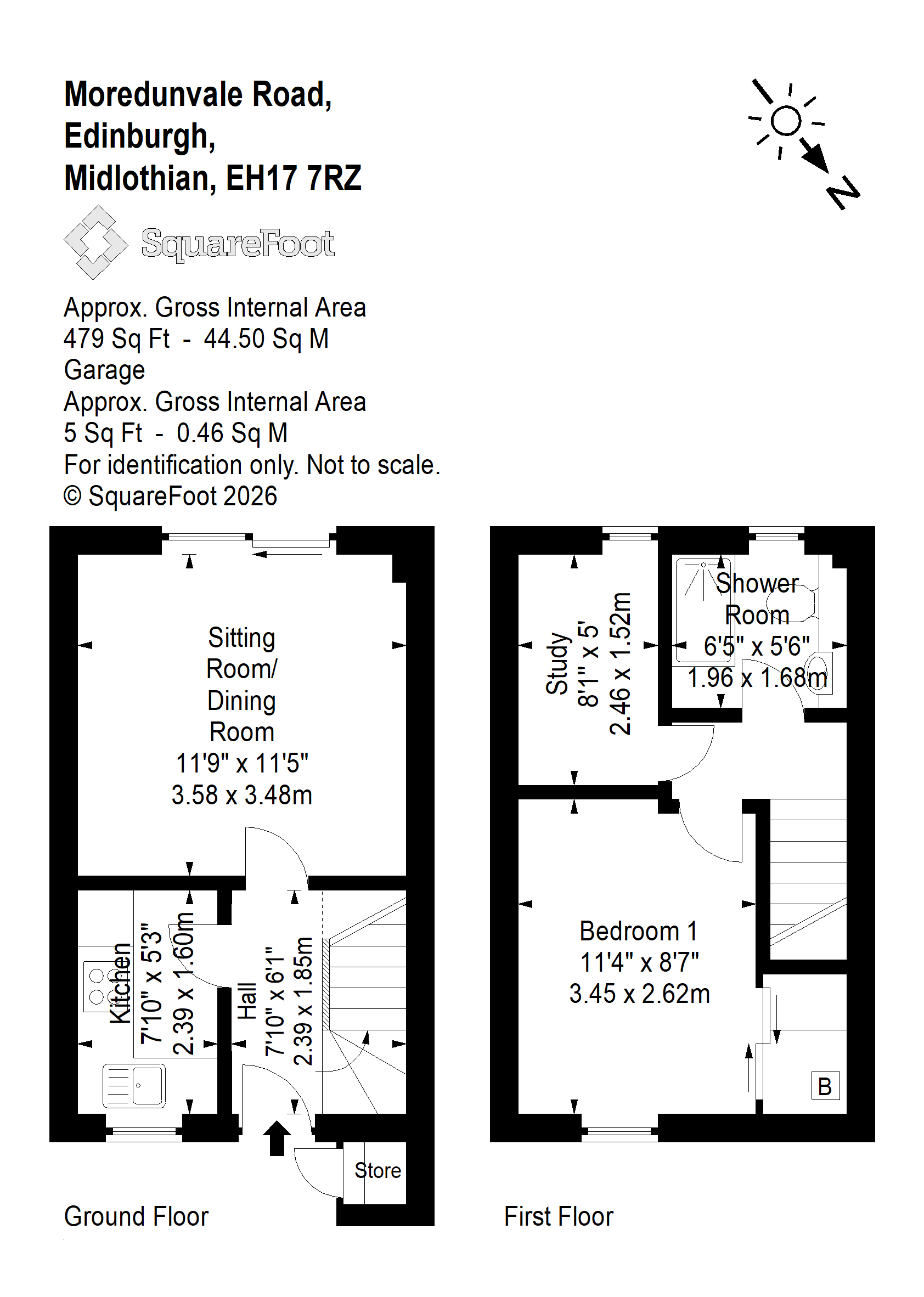 74, Moredunvale Road, Edinburgh floorplan