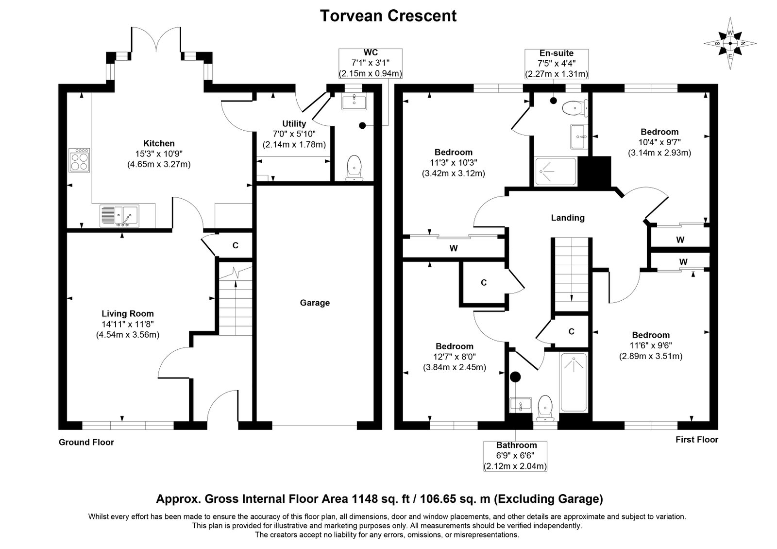 21, Torvean Crescent, Kirkcaldy floorplan