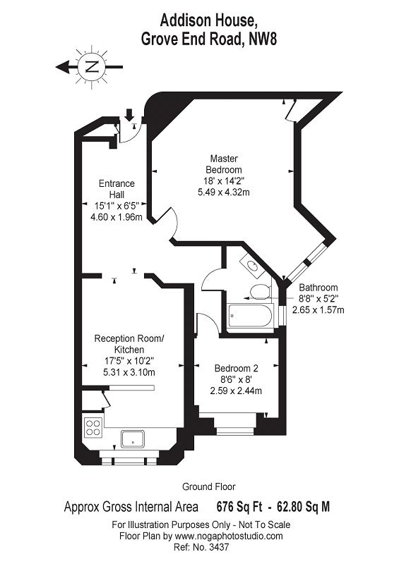 2 Bedrooms Flat to rent in Grove End Road, London NW8