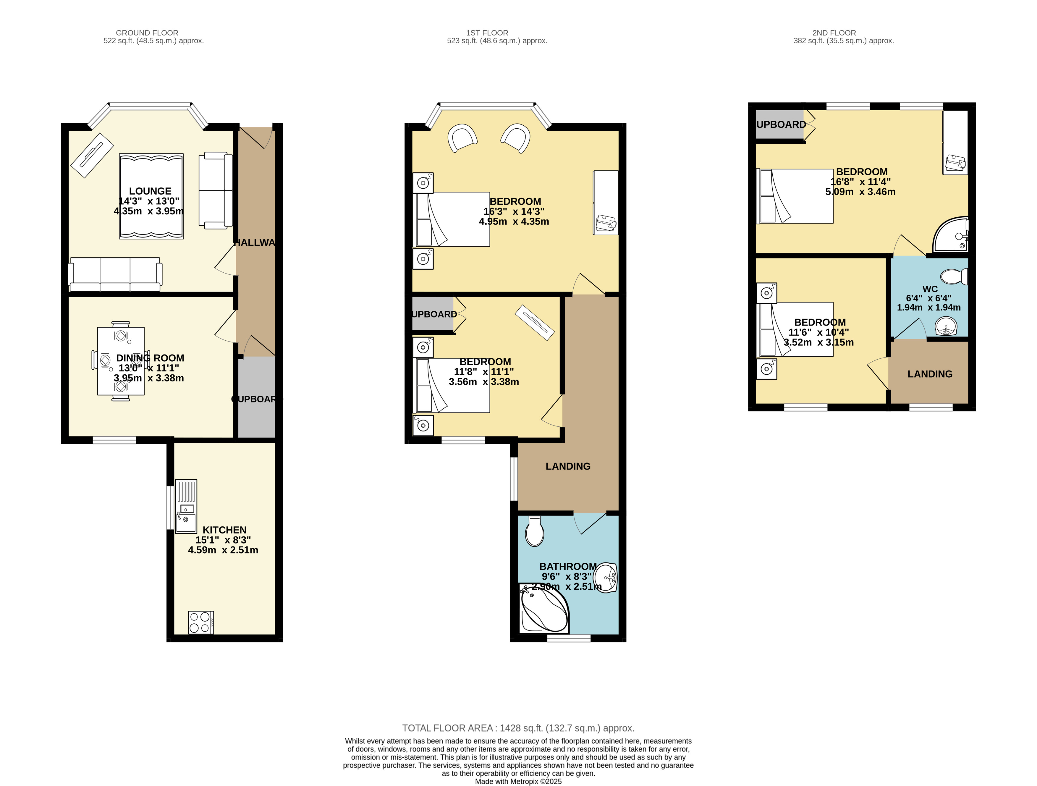 13, Ferndale Terrace, East Riding of Yorkshire floorplan