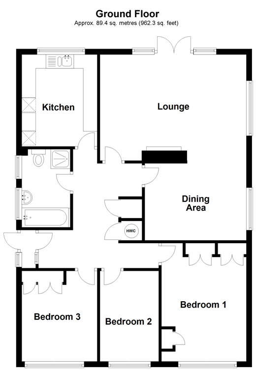 3 Bedrooms Detached bungalow for sale in Tollwood Road, Crowborough, East Sussex TN6