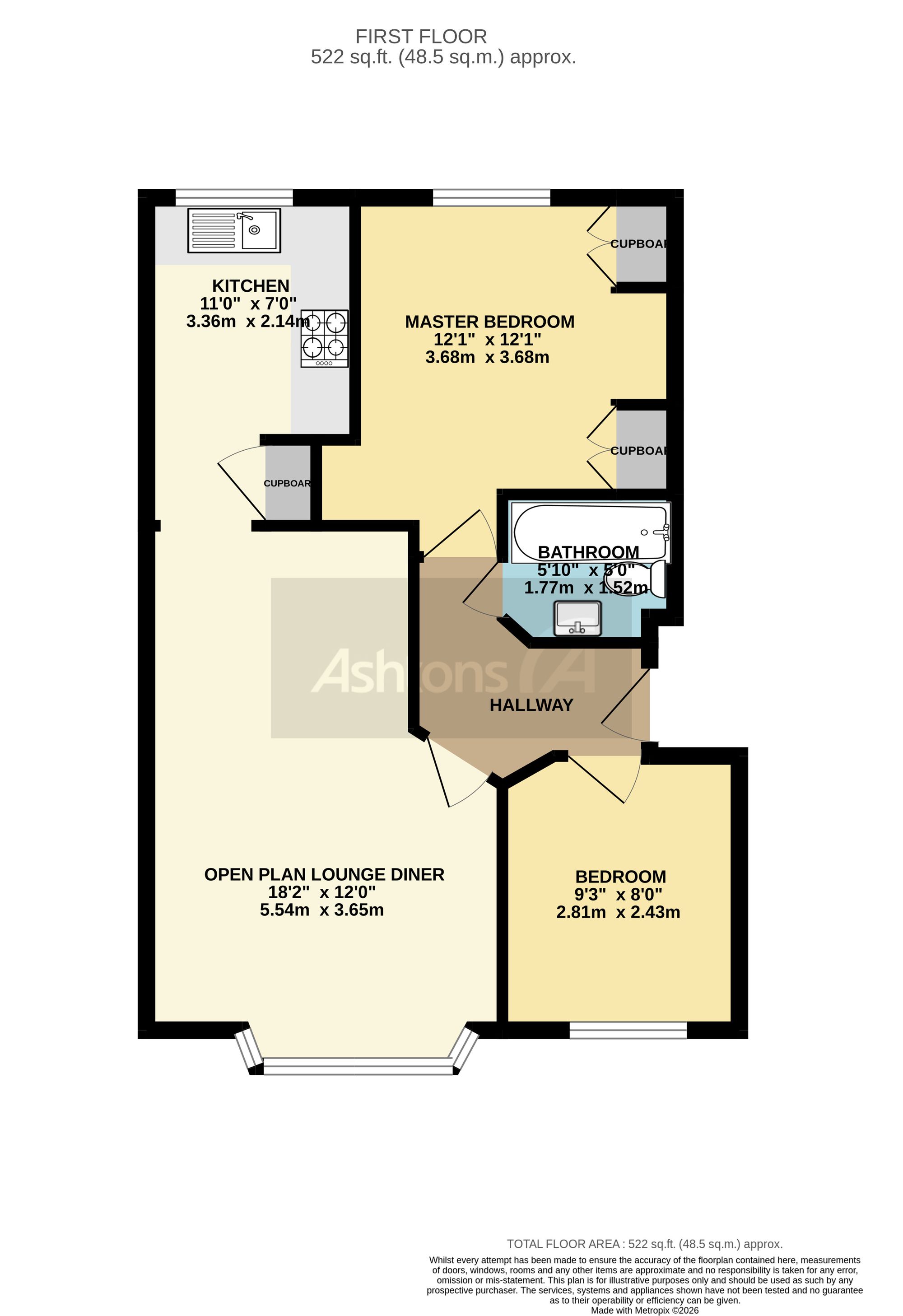 Flat 5, Mansfield Apts Templeton Drive, Warrington floorplan