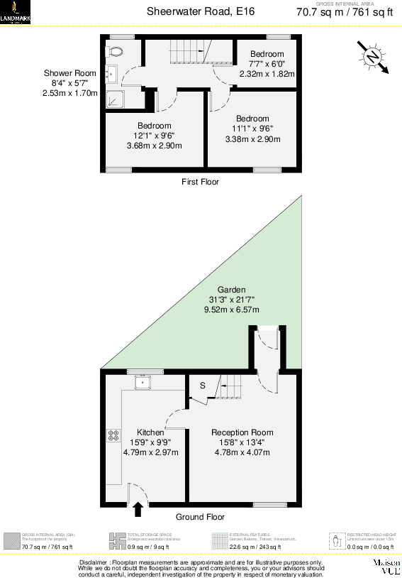 16, Sheerwater Road, London floorplan