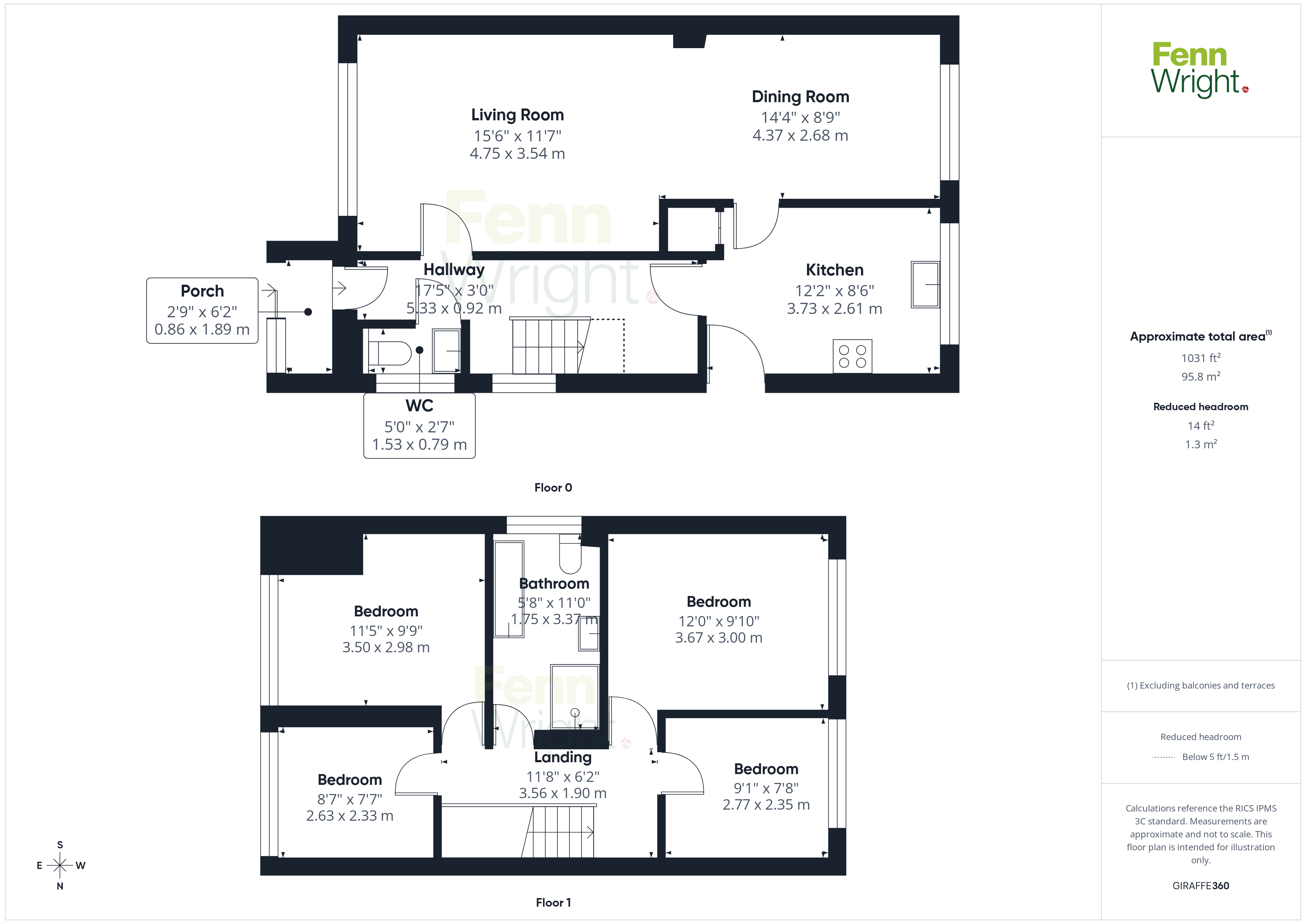 9, Chestnut Close, Sudbury floorplan