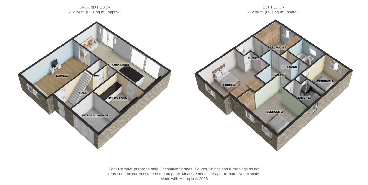 68, Monkton Lane, Hebburn floorplan