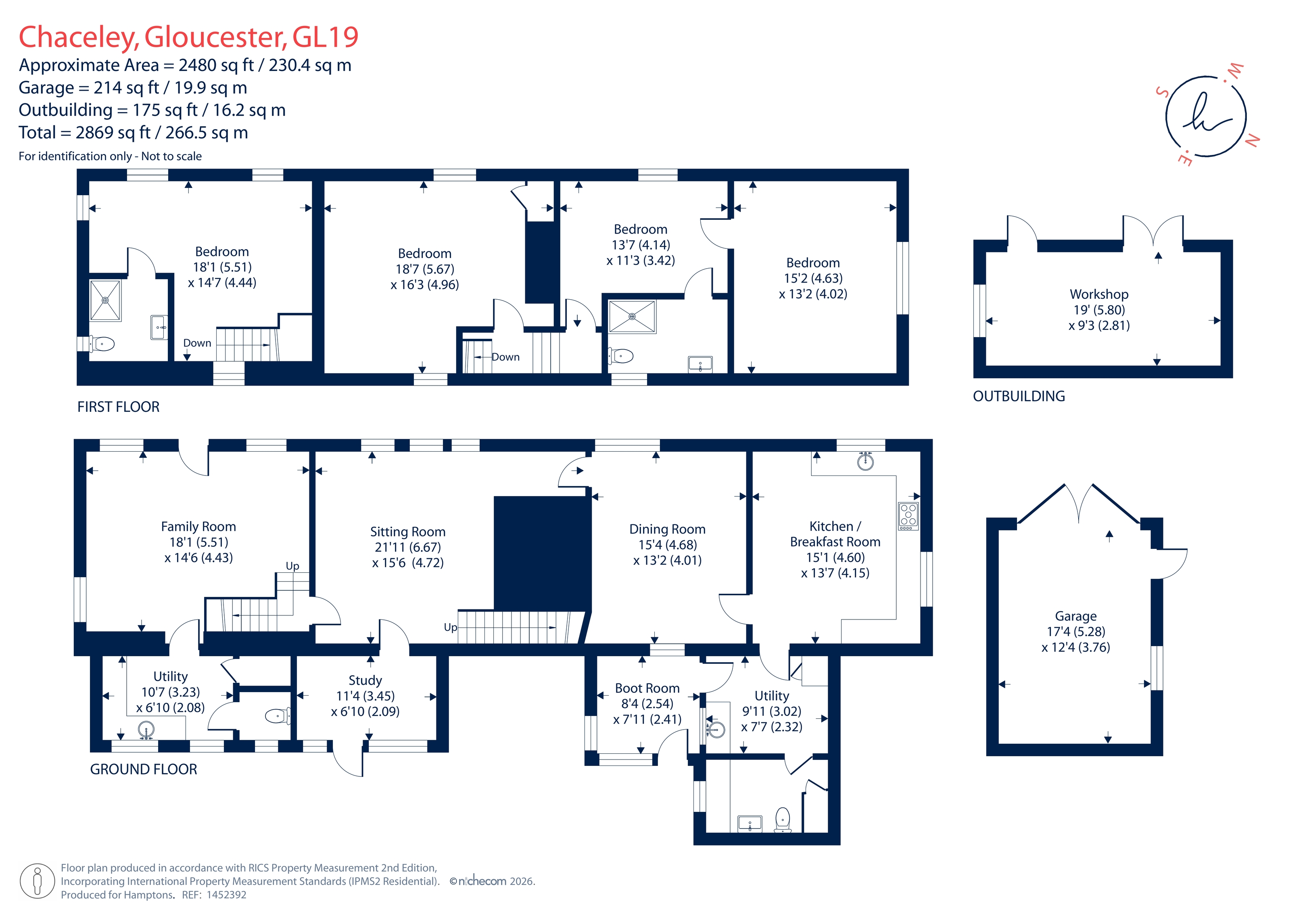 1 Sparrows Row, Rock Street, Chaceley, Gloucester floorplan