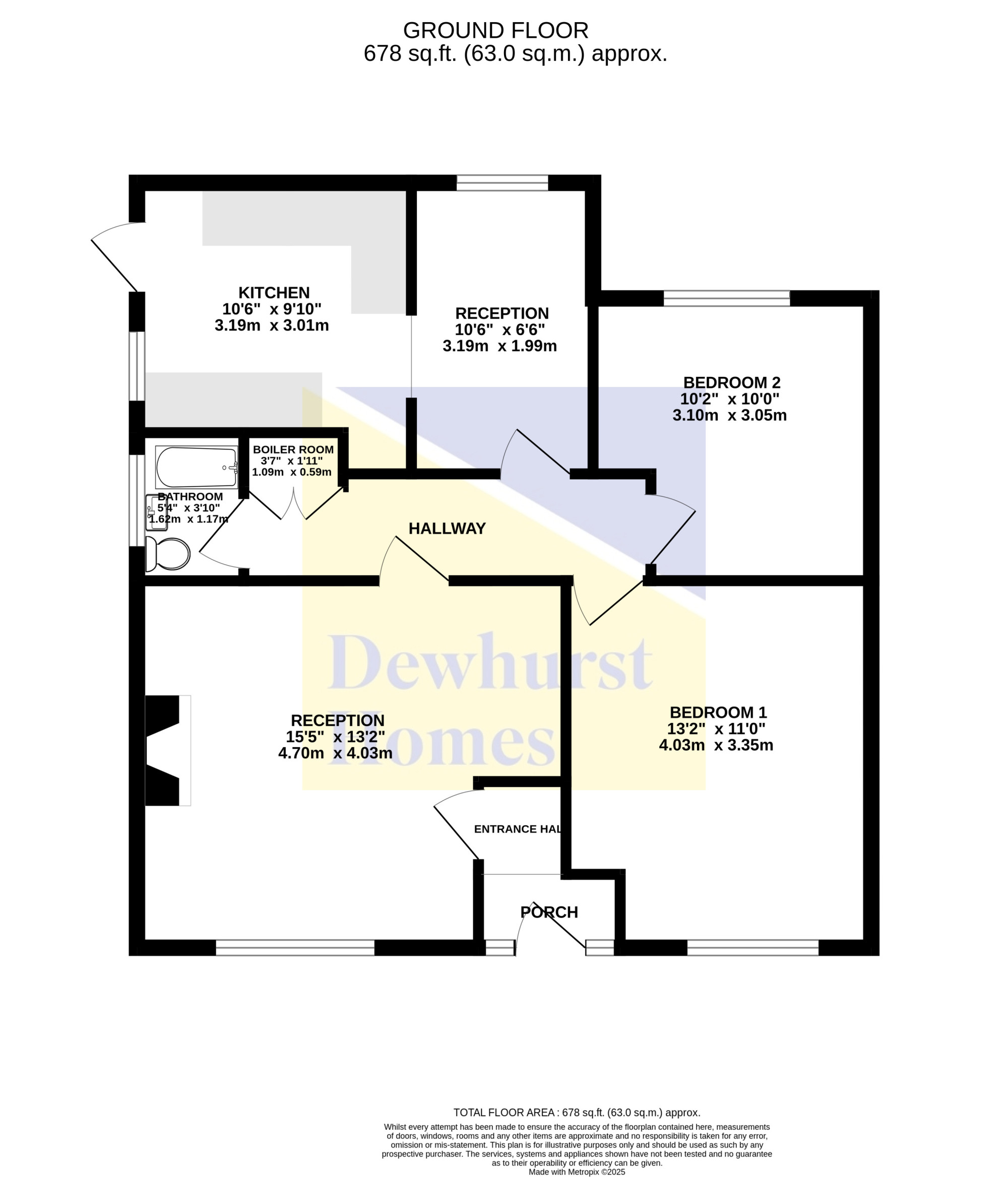 1, Hoyles Lane, Preston floorplan
