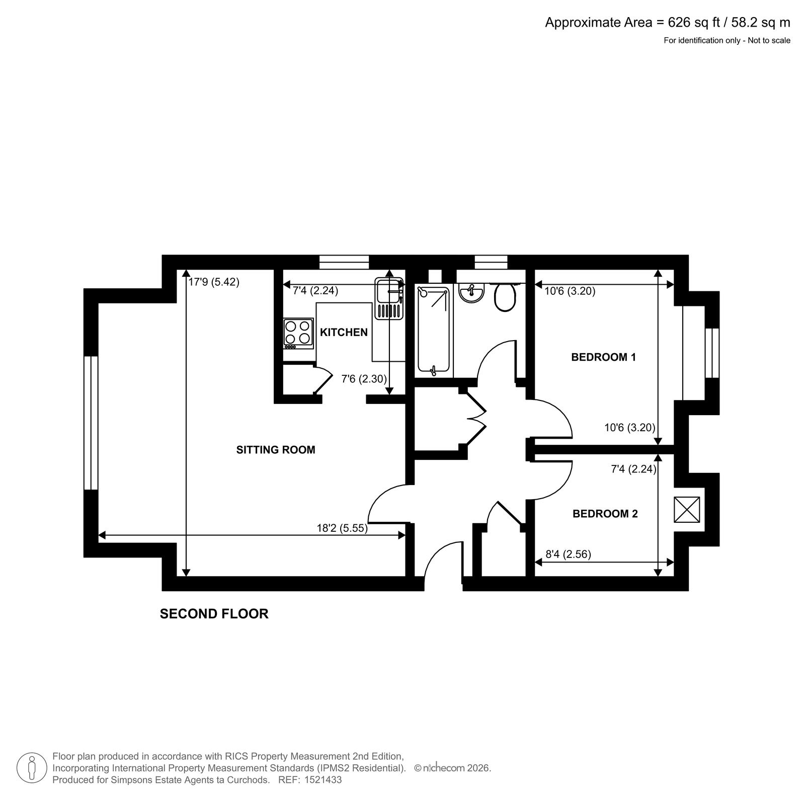 15, Capstans Wharf, Woking floorplan