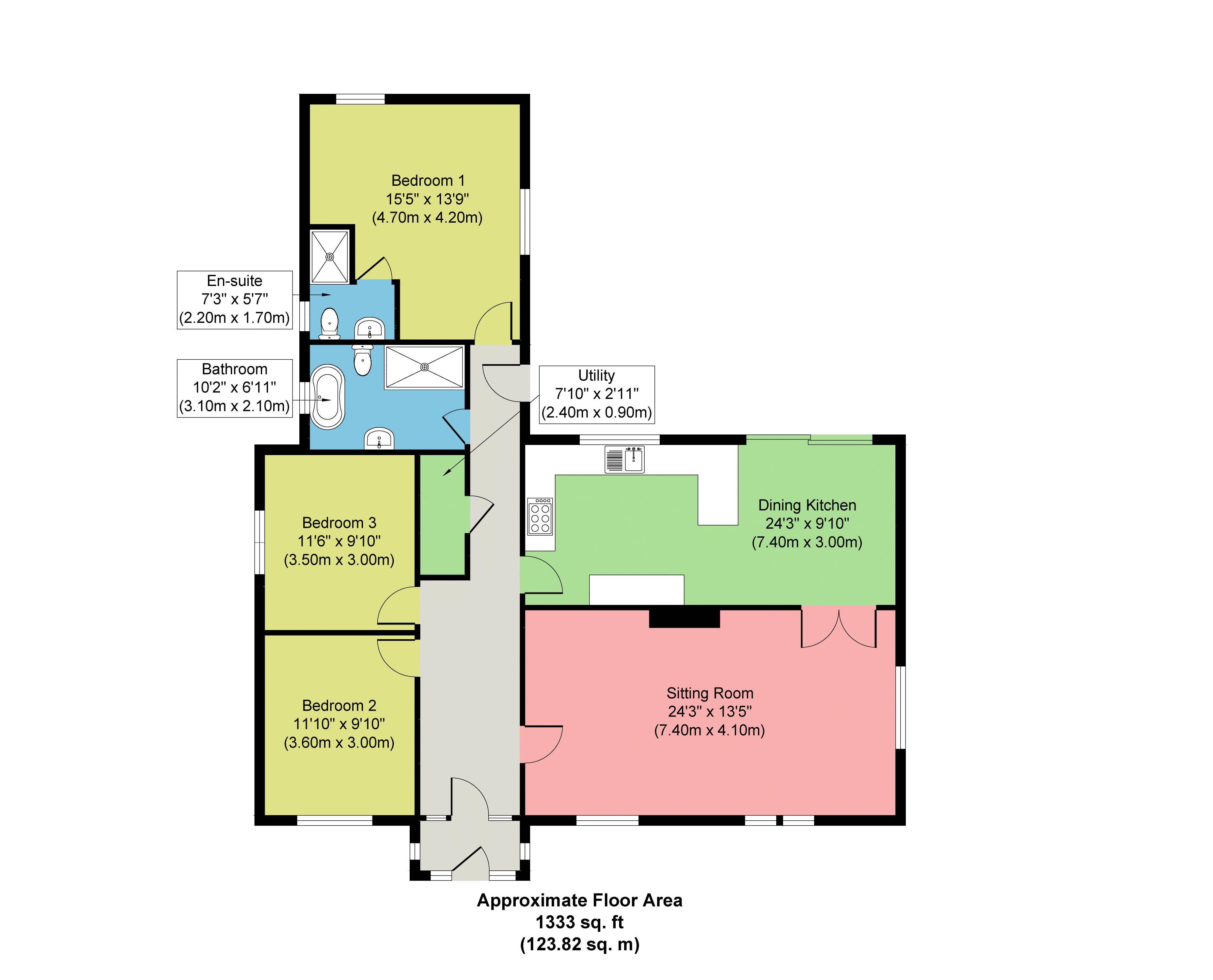 Walnut Cottage, Normanby, York floorplan