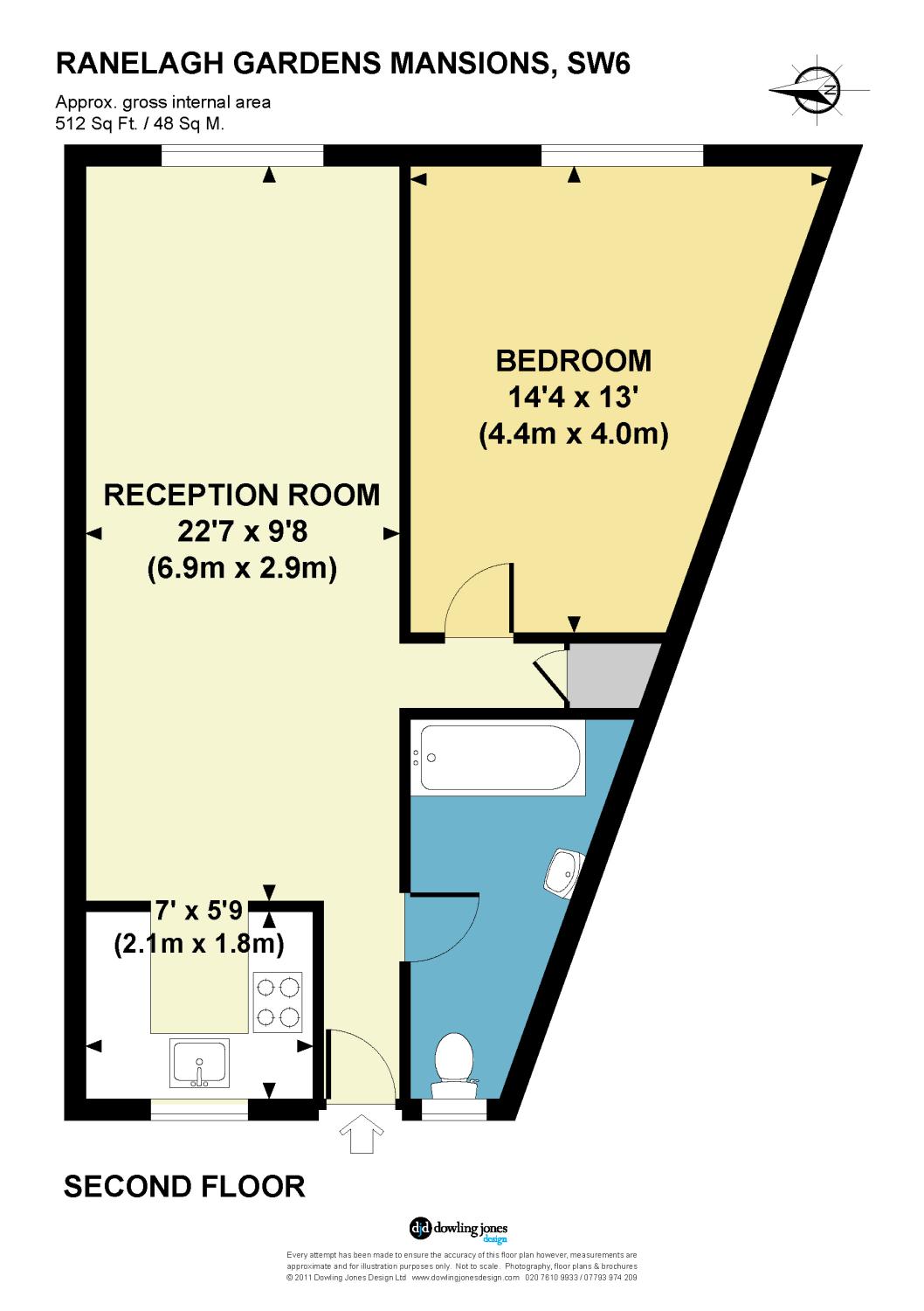 1 Bedrooms Flat to rent in Ranelagh Gardens Mansions, Fulham, London SW6