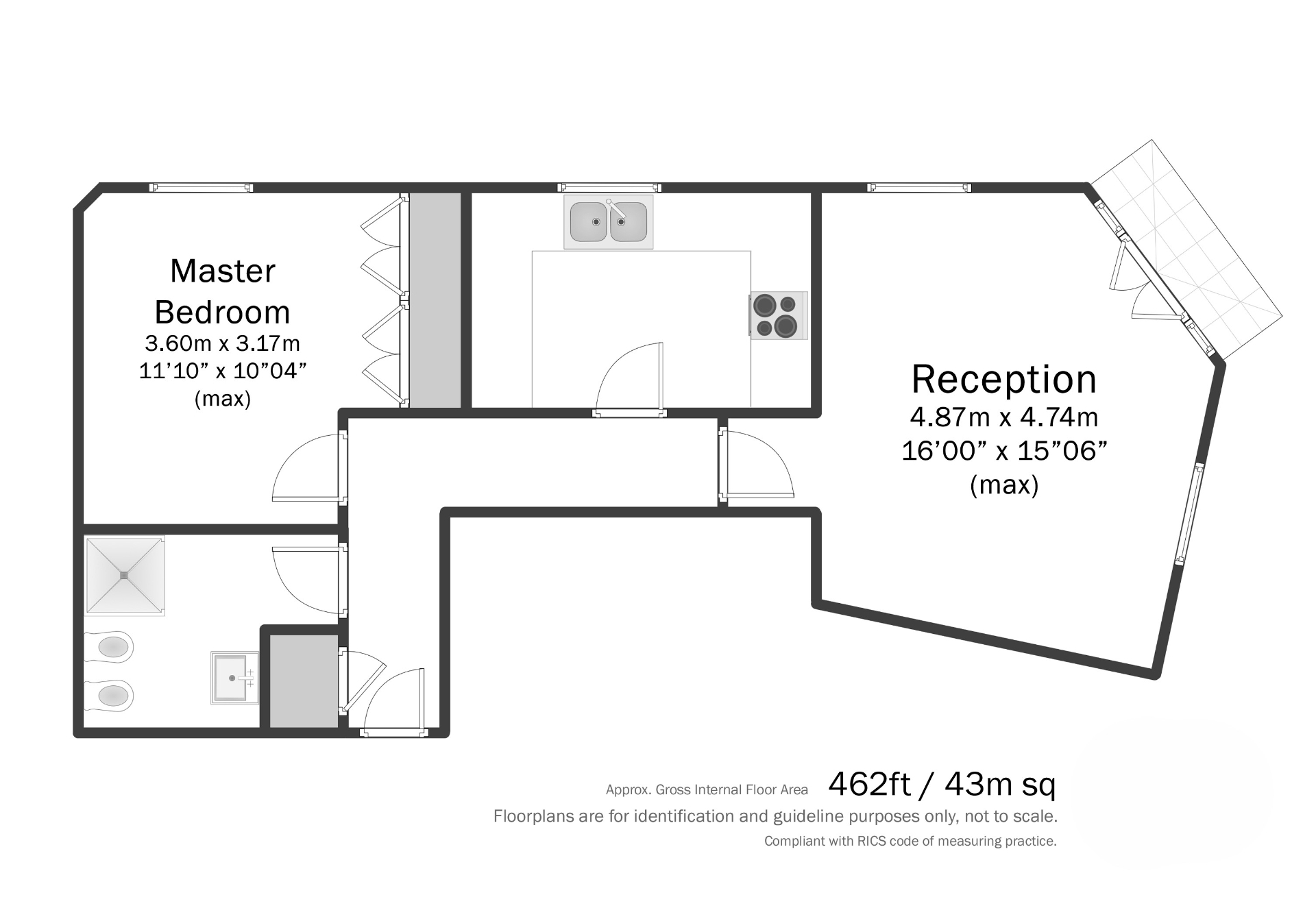 Flat 5 Wavel Court 10, Garnet Street, London floorplan