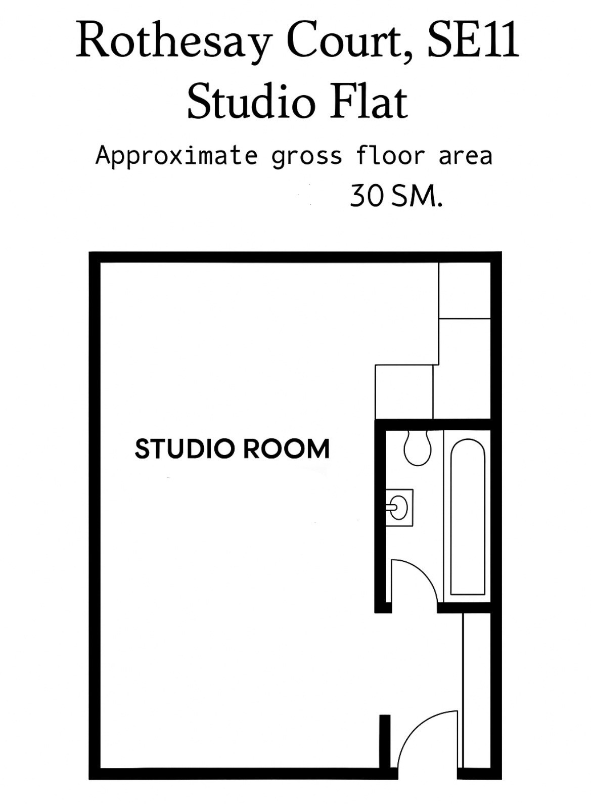 Flat 32/Rothesay Court, Harleyford Street, London floorplan
