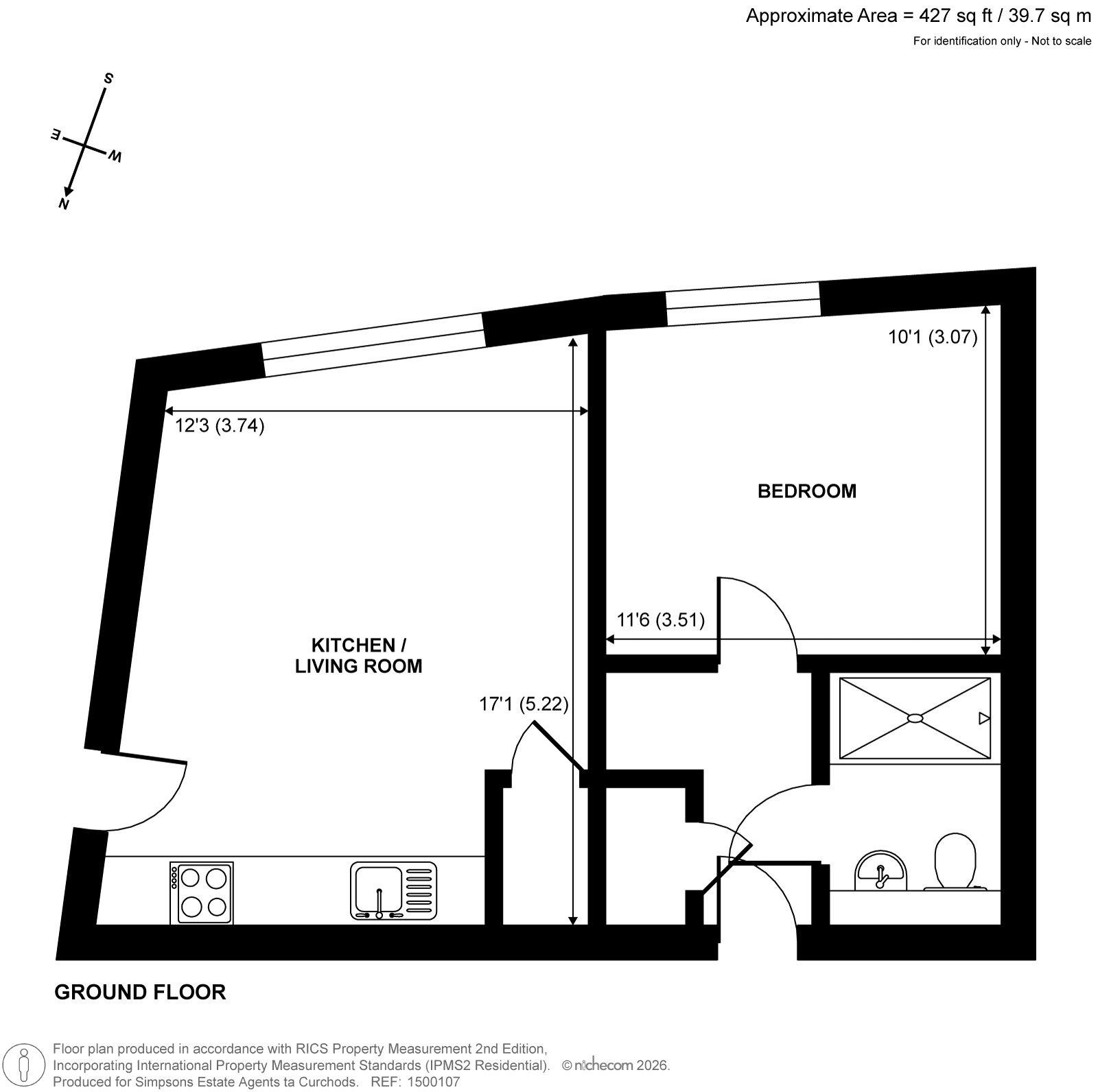 Flat 2, 40, Cowleaze Road, Kingston Upon Thames floorplan