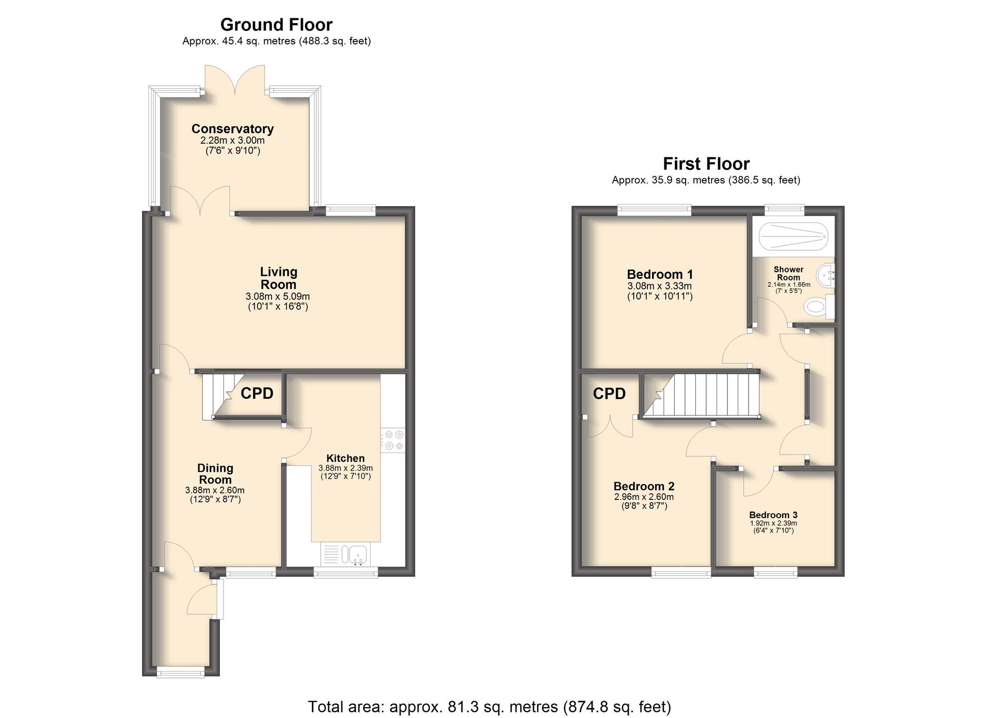 10 Waterthorpe Gardens, Sheffield floorplan