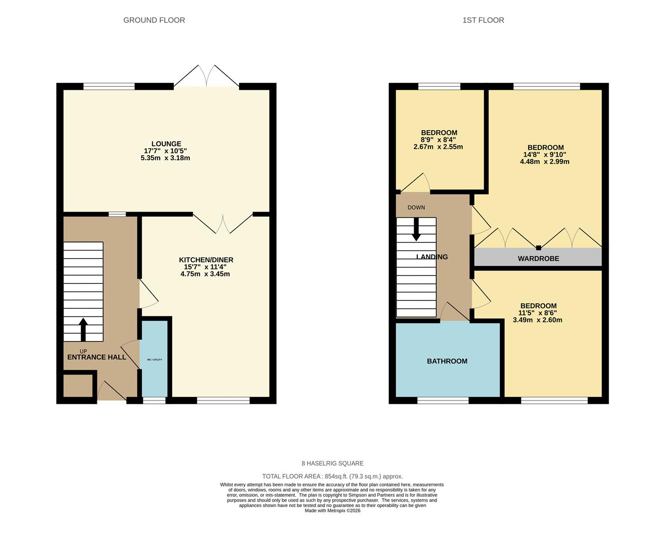 Haselrig Square, Northampton floorplan