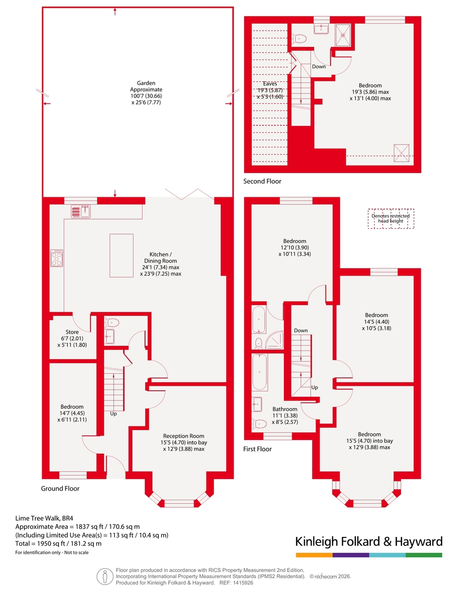 5, Lime Tree Walk, Kent floorplan
