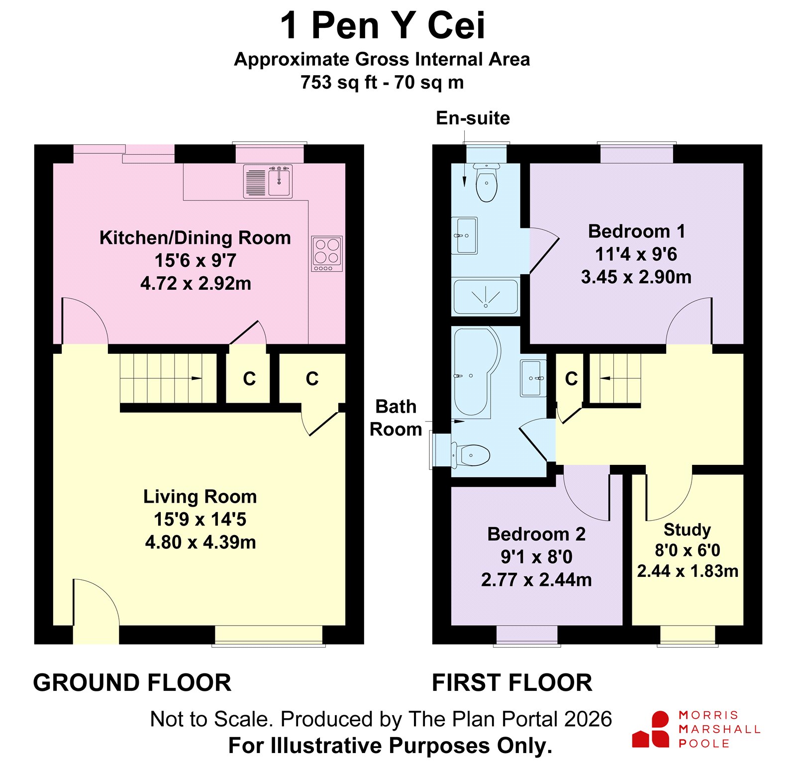 1, Pen Y Cei, Aberystwyth floorplan