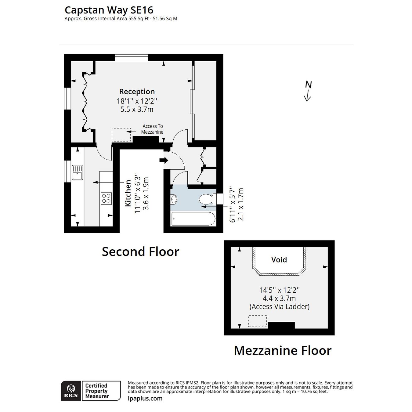 Apartment 5 [49 Capstan Way], Capstan Way, London floorplan