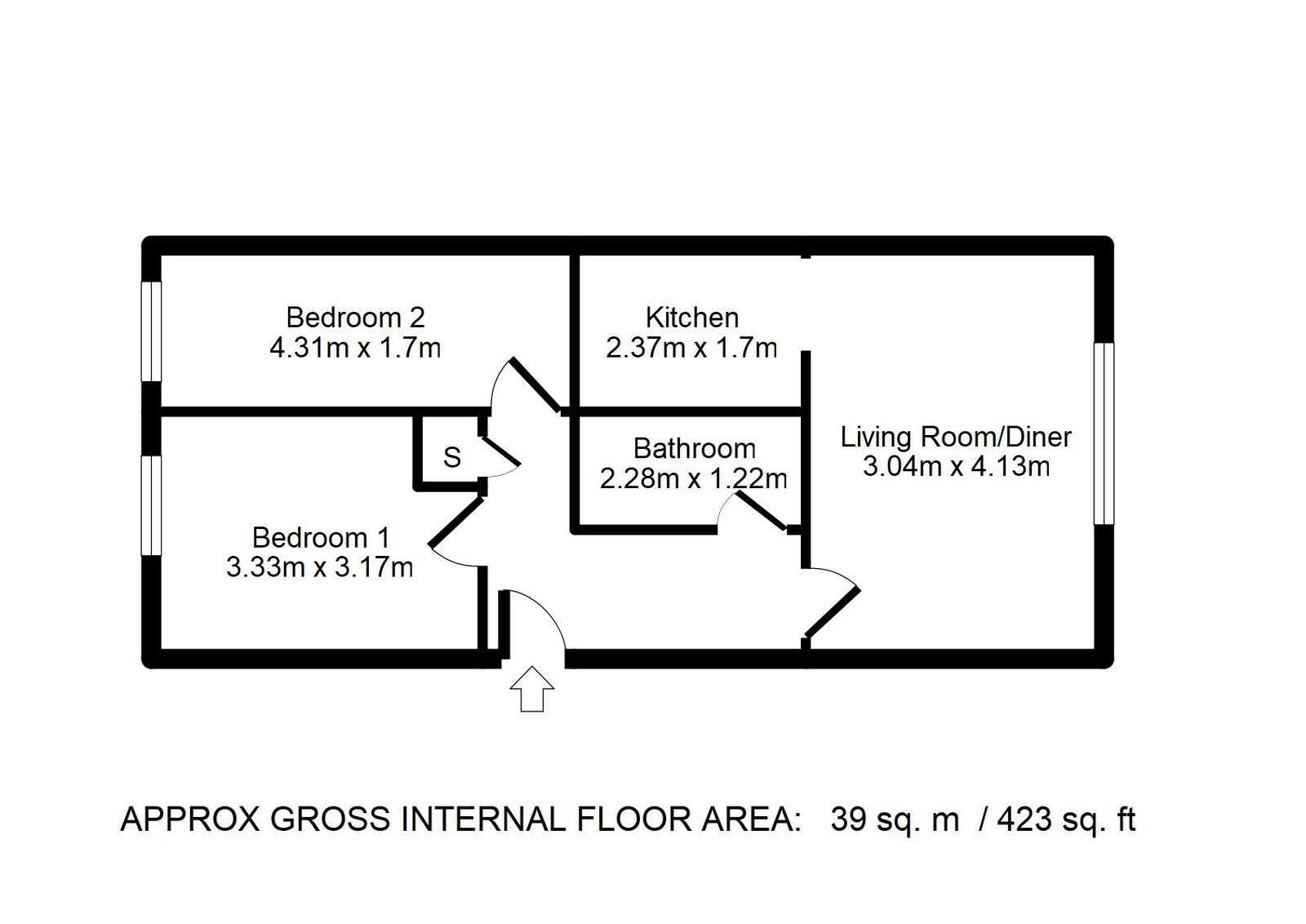 1 The Ridgedales, Coleridge Road, Oldham floorplan