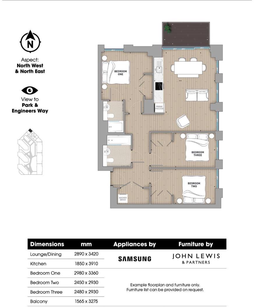 42311234, Canada Gardens, 2 Engineers Way, Wembley floorplan