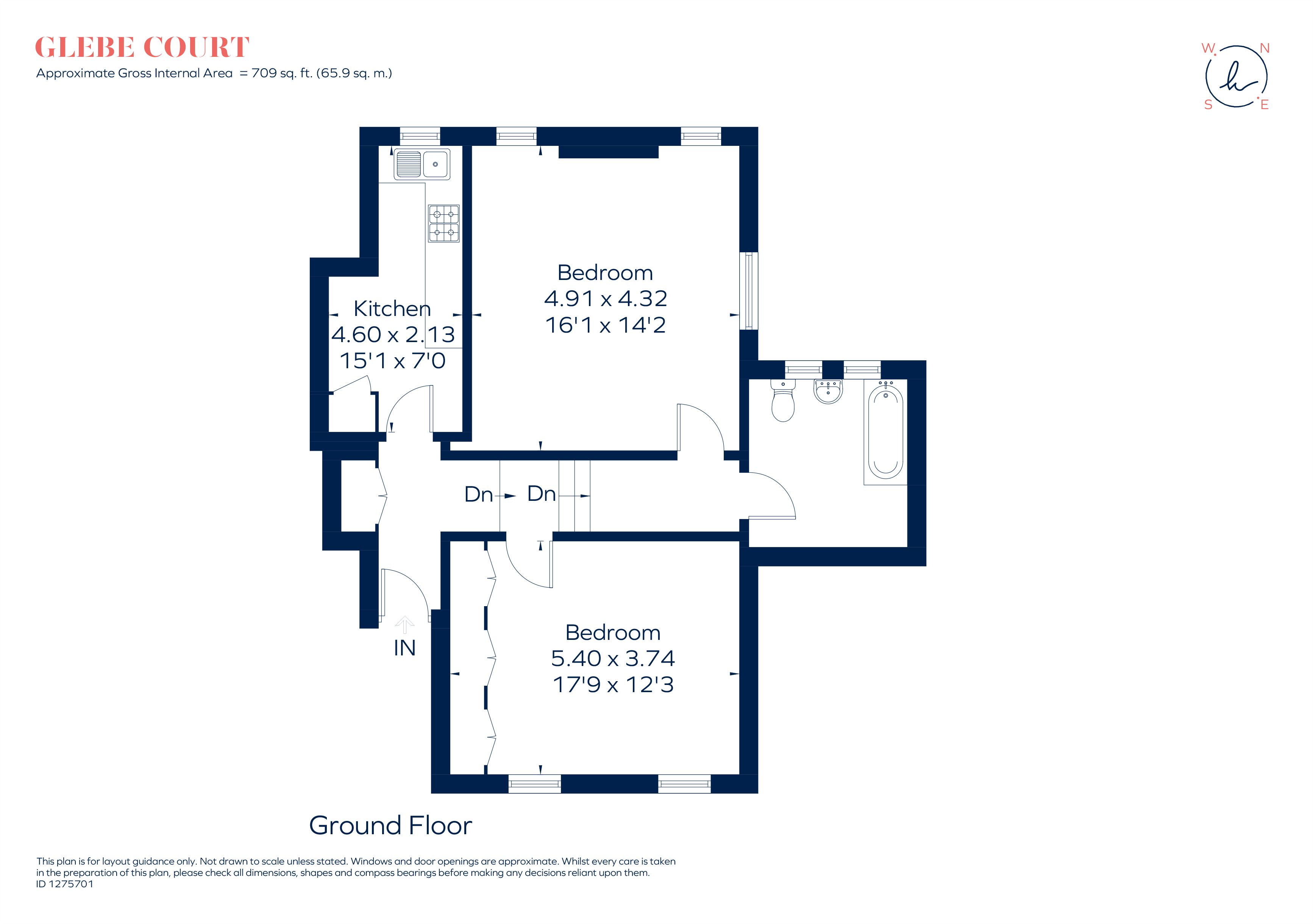 3, Glebe Court, London floorplan