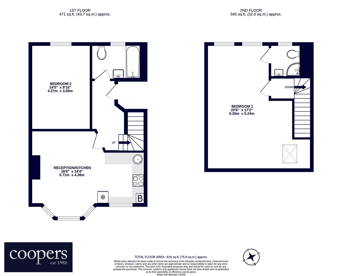 40B, Somerset Road, Harrow floorplan