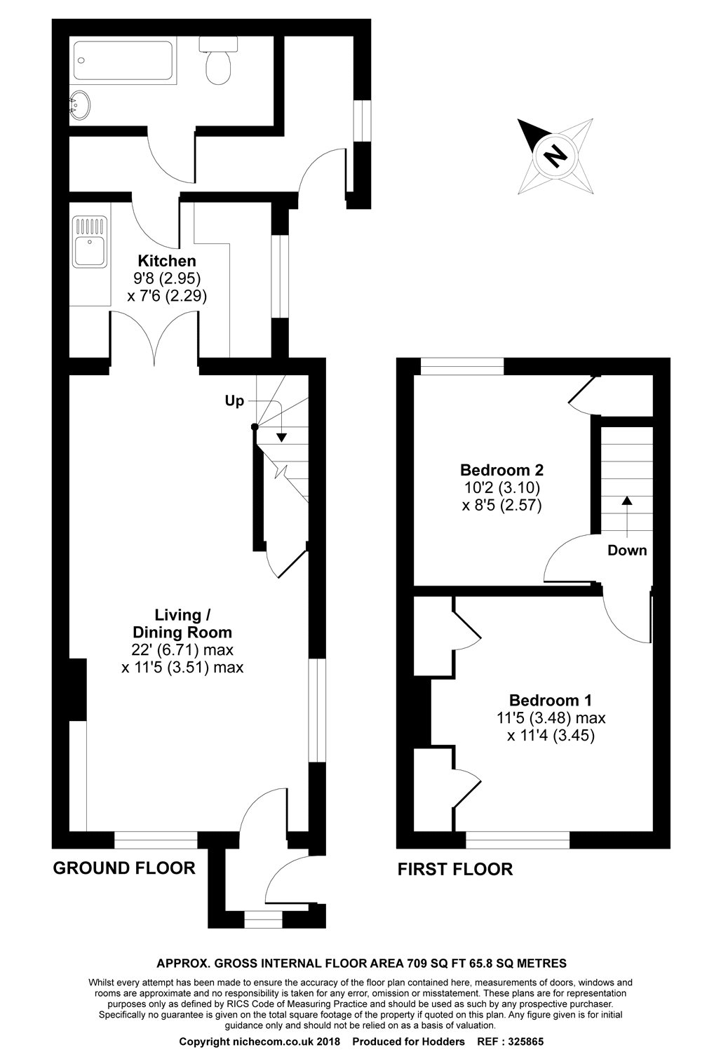 2 Bedrooms Semi-detached house for sale in Victoria Road, Addlestone, Surrey KT15