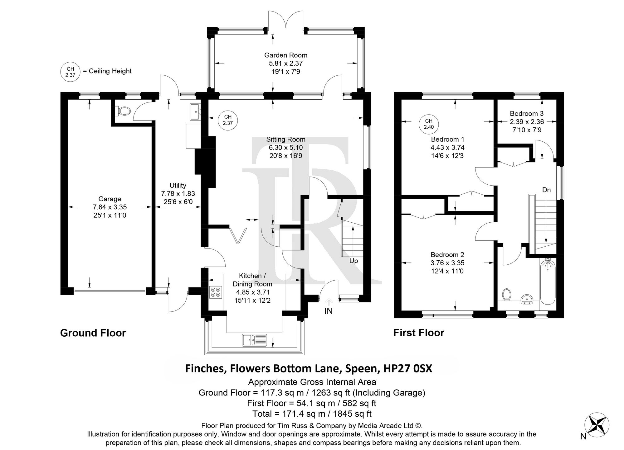 Finches Flowers Bottom Lane, Princes Risborough floorplan